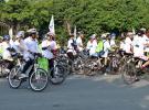 南山区举办“爱我深圳 停用少用 绿色出行-自行车骑行活动”
